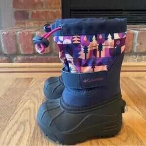 Columbia YOUTH POWDERBUG PLUS II PRINT Boot Size 5